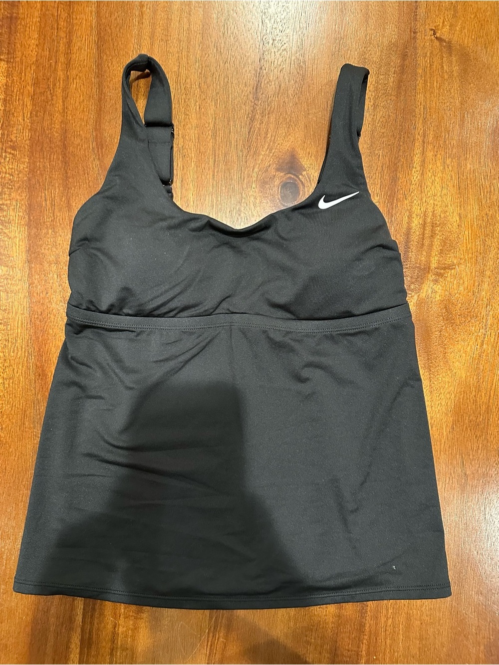 Nike Black tankini swim top